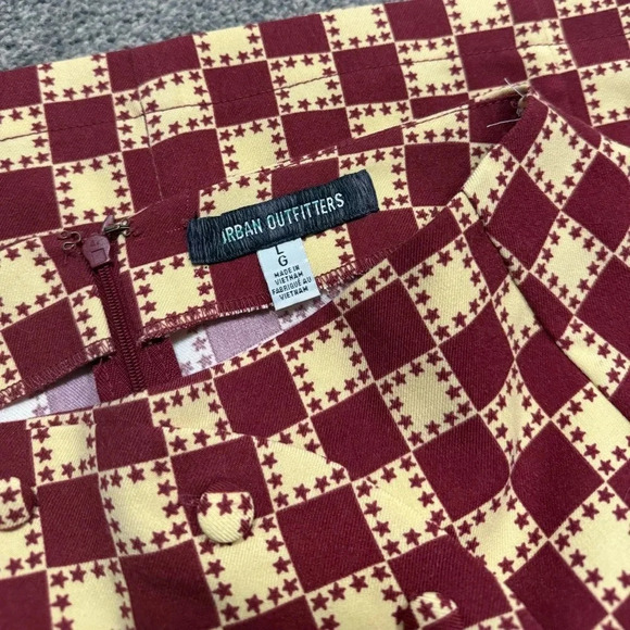 UO Jagger Button-Front Mini Skirt size L - Picture 6 of 9